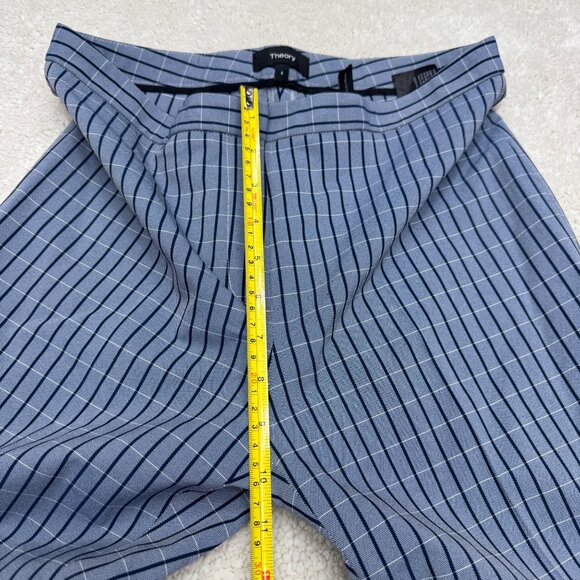 NEW Theory Womens Blue Stripes Straight Leg Dress Pants, Size 4 NWOT - Picture 11 of 11